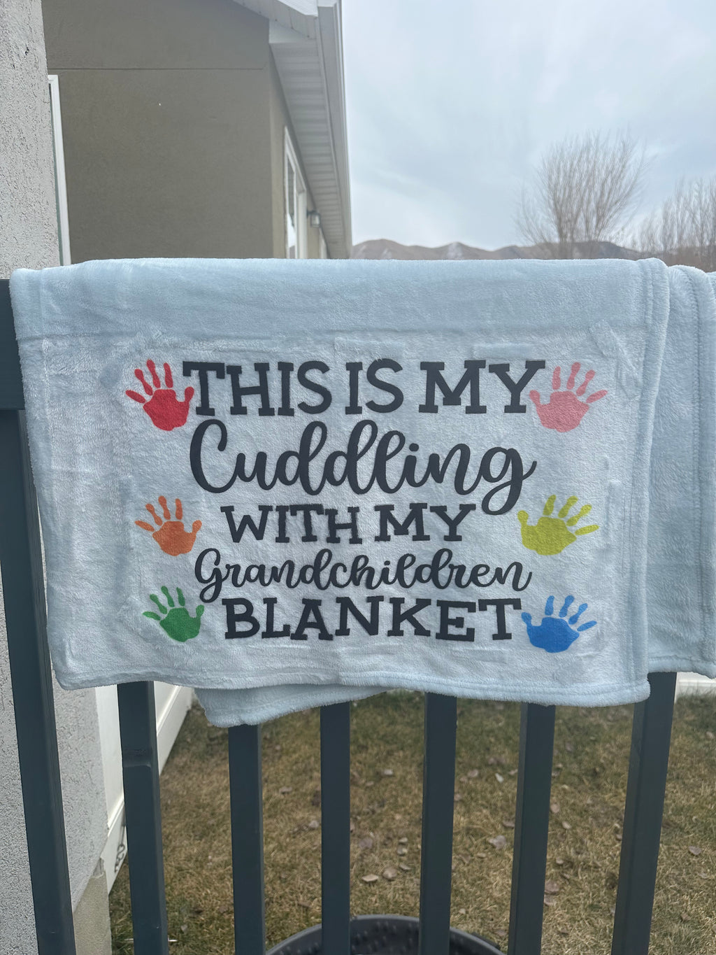 This is my cuddling with my grandchildren blanket