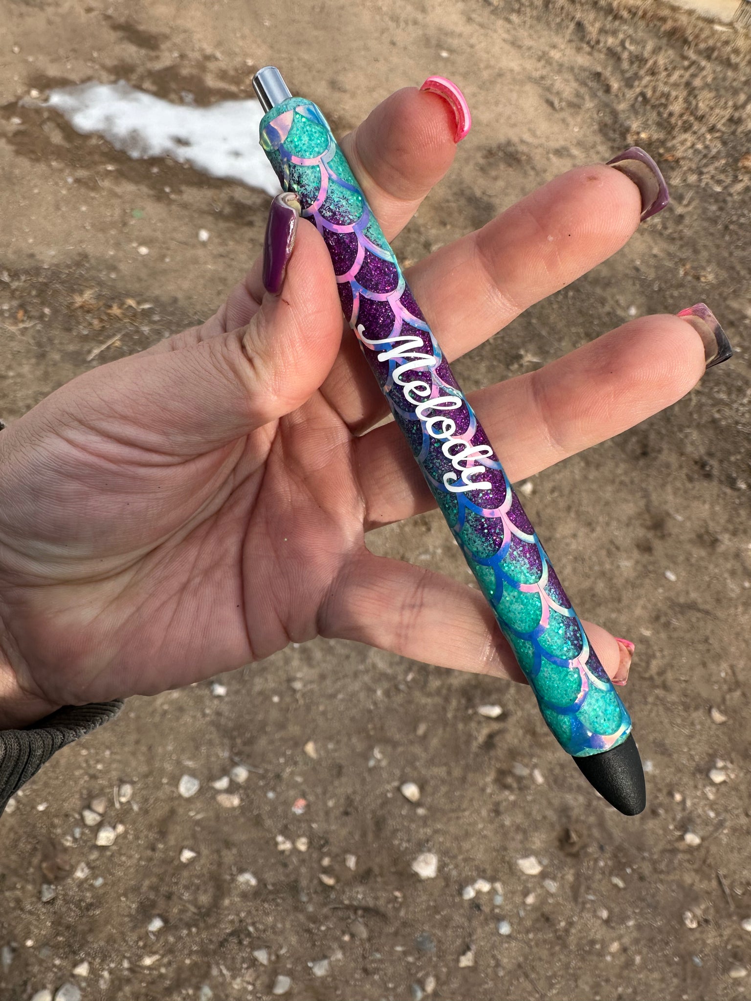 Mermaid glitter pen