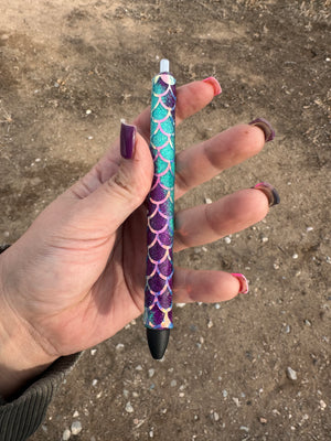 Mermaid glitter pen