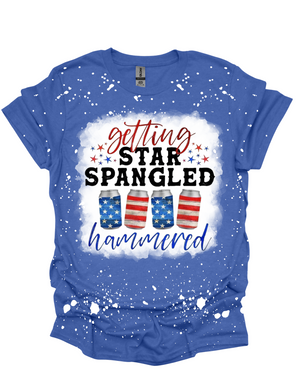 Getting star spangled hammered shirt