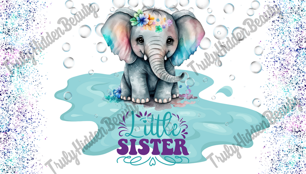 Little sister elephant tumbler