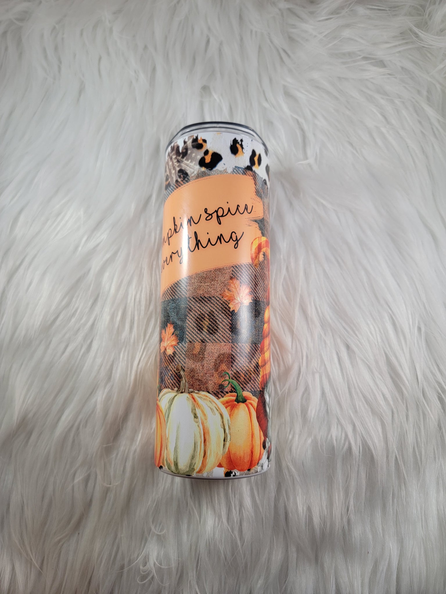 Pumpkin spice everything gnome tumbler