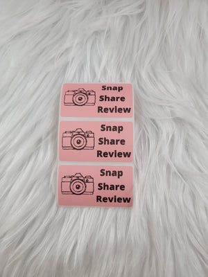 Snap share review stickers