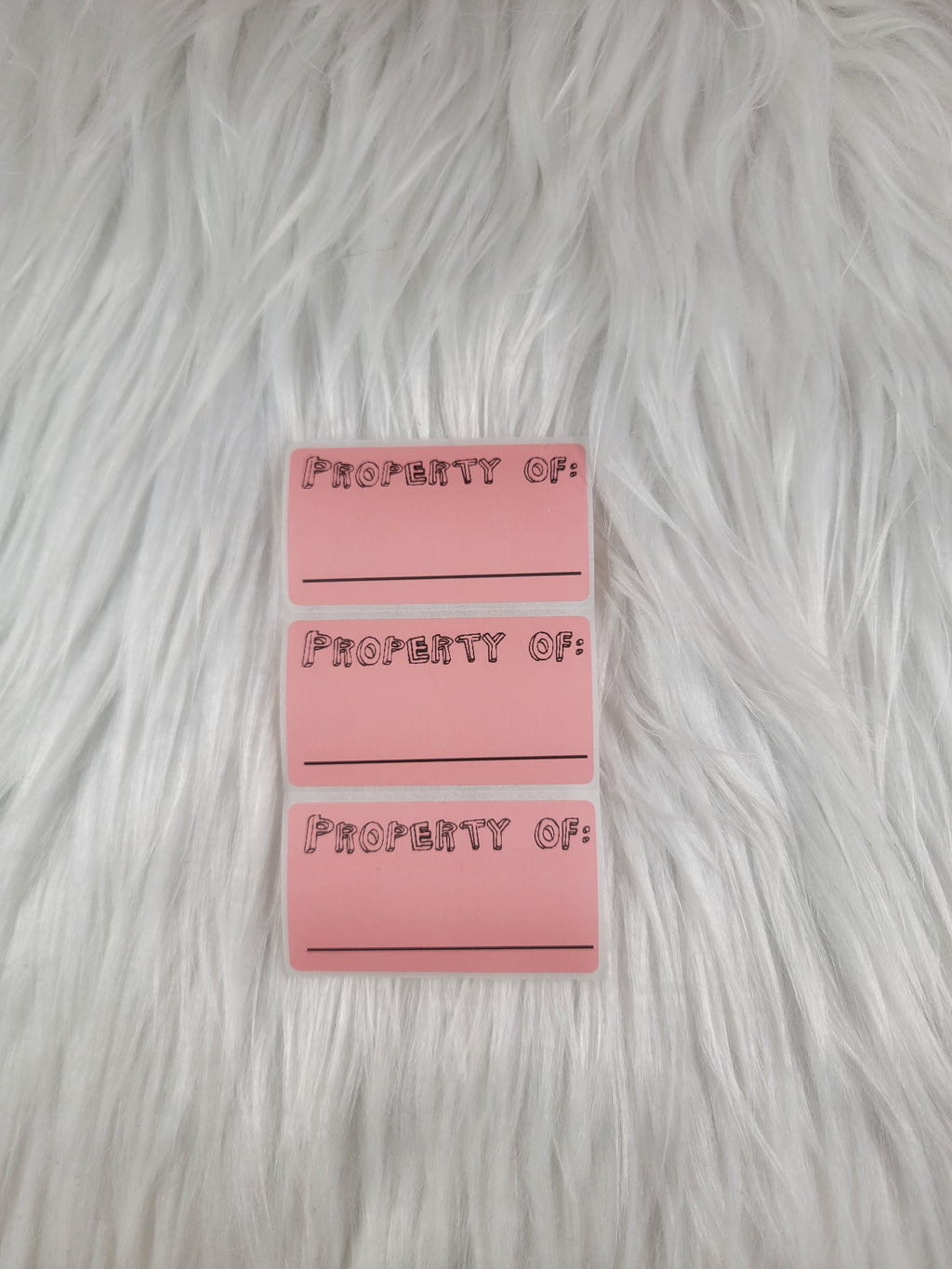 Property of stickers
