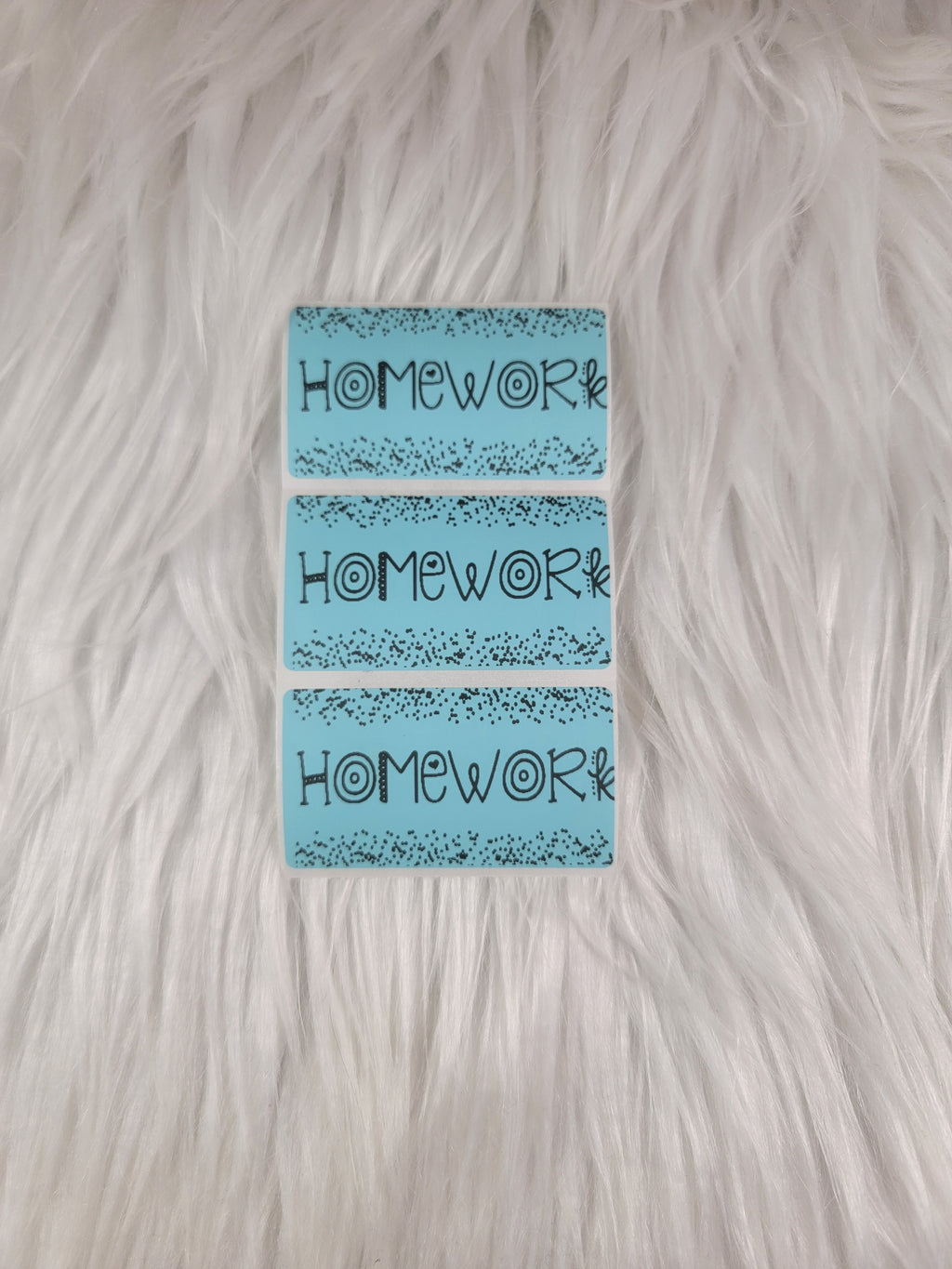 Homework stickers