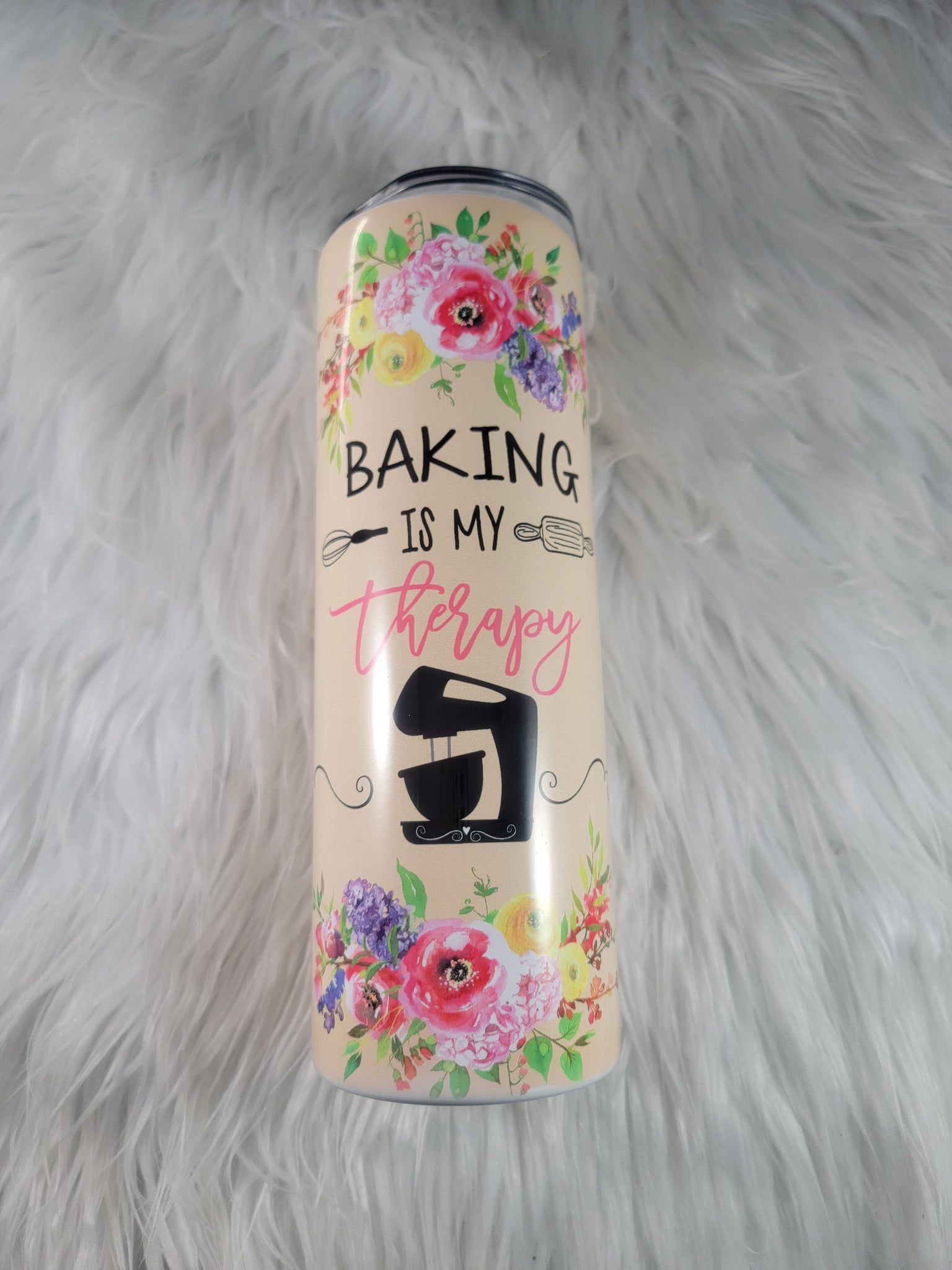 Baking is my therapy tumbler