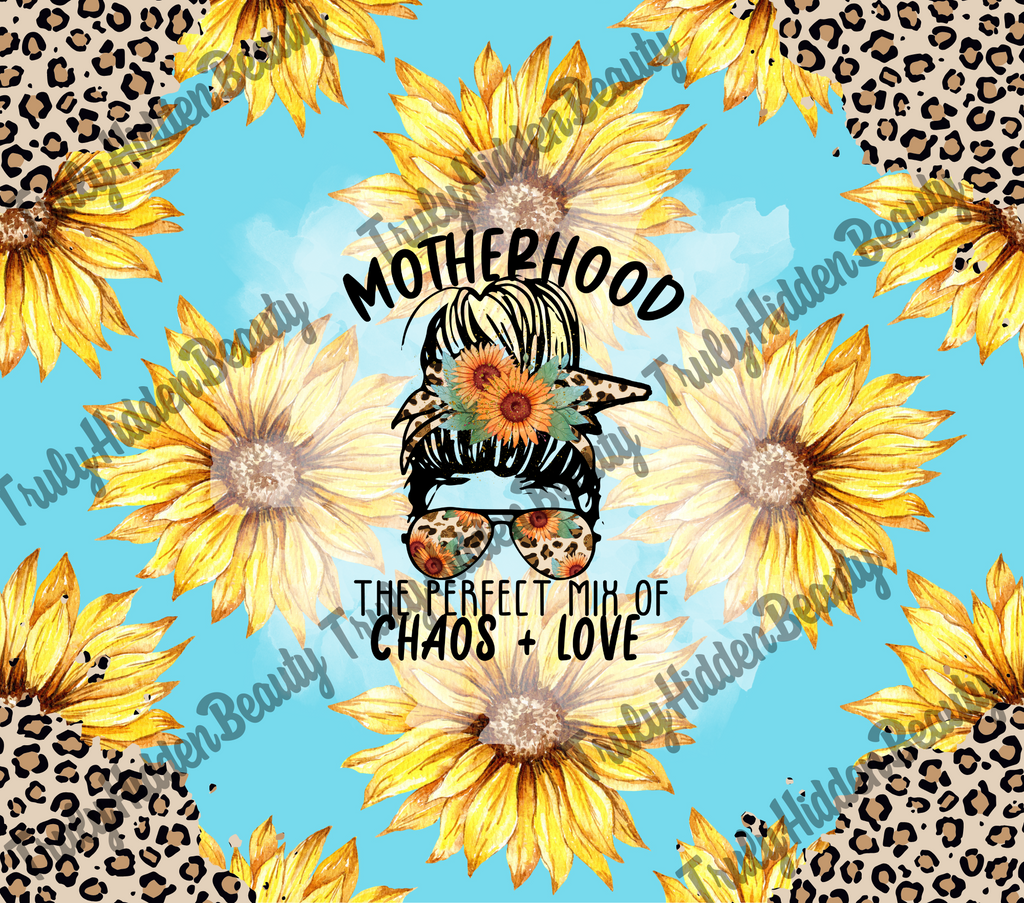Motherhood choas and love tumbler